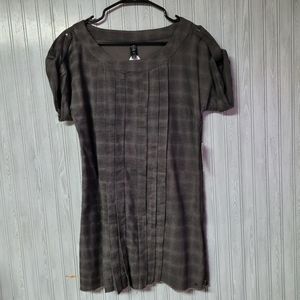 RVCA Womens Black Plaid Courtney Dress Size XS
